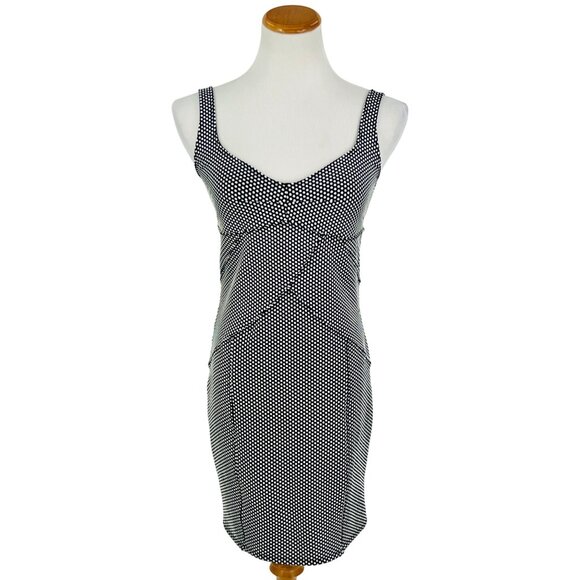 Free People Intimately Sexy Black & White Polka Dot Bodycon Mini Dress - Picture 14 of 16